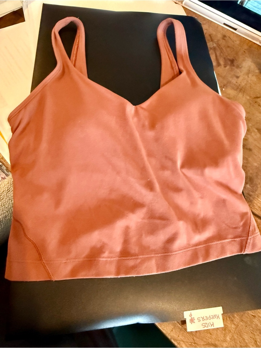 lululemon athletica Rust-Rose V-Neck Tank Top